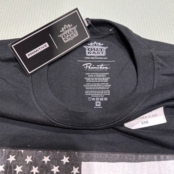 Primitive Skateboarding Outkast USA Flag Graphic Black T Shirt Mens Size Medium - Picture 3 of 9